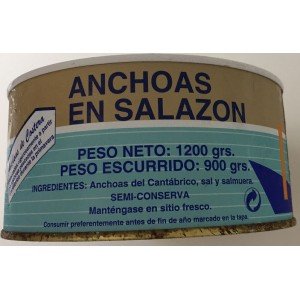 Anchoas del Cantábrico en salazón La Nutria RO-1400