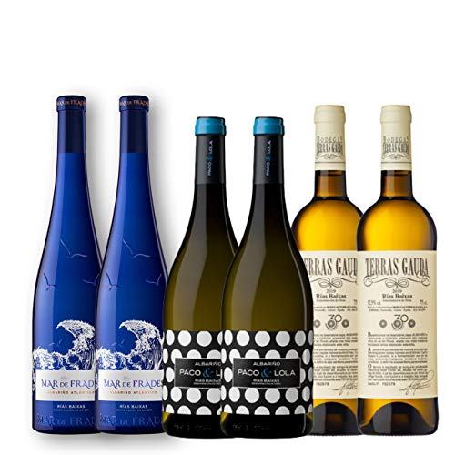 Pack de Vino Blanco | Vinos Rías Baixas | Vinos Albariño | Vinos Gallegos | Pack 6 botellas de vino blanco